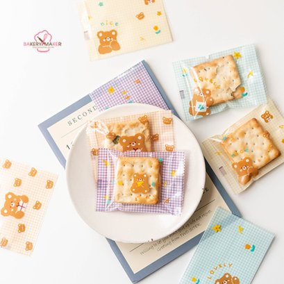 ถุงซีลลายหมี คละแบบ